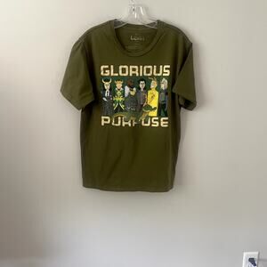Marvel Loki Variants Glorious Purpose Green T-Shirt Sz L